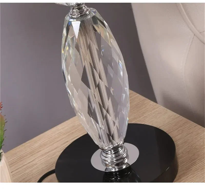 Nordic Modern Crystal Table Lamp LED Luxury Living Room Bedroom Study Villa Hotel Home Decoration Light
