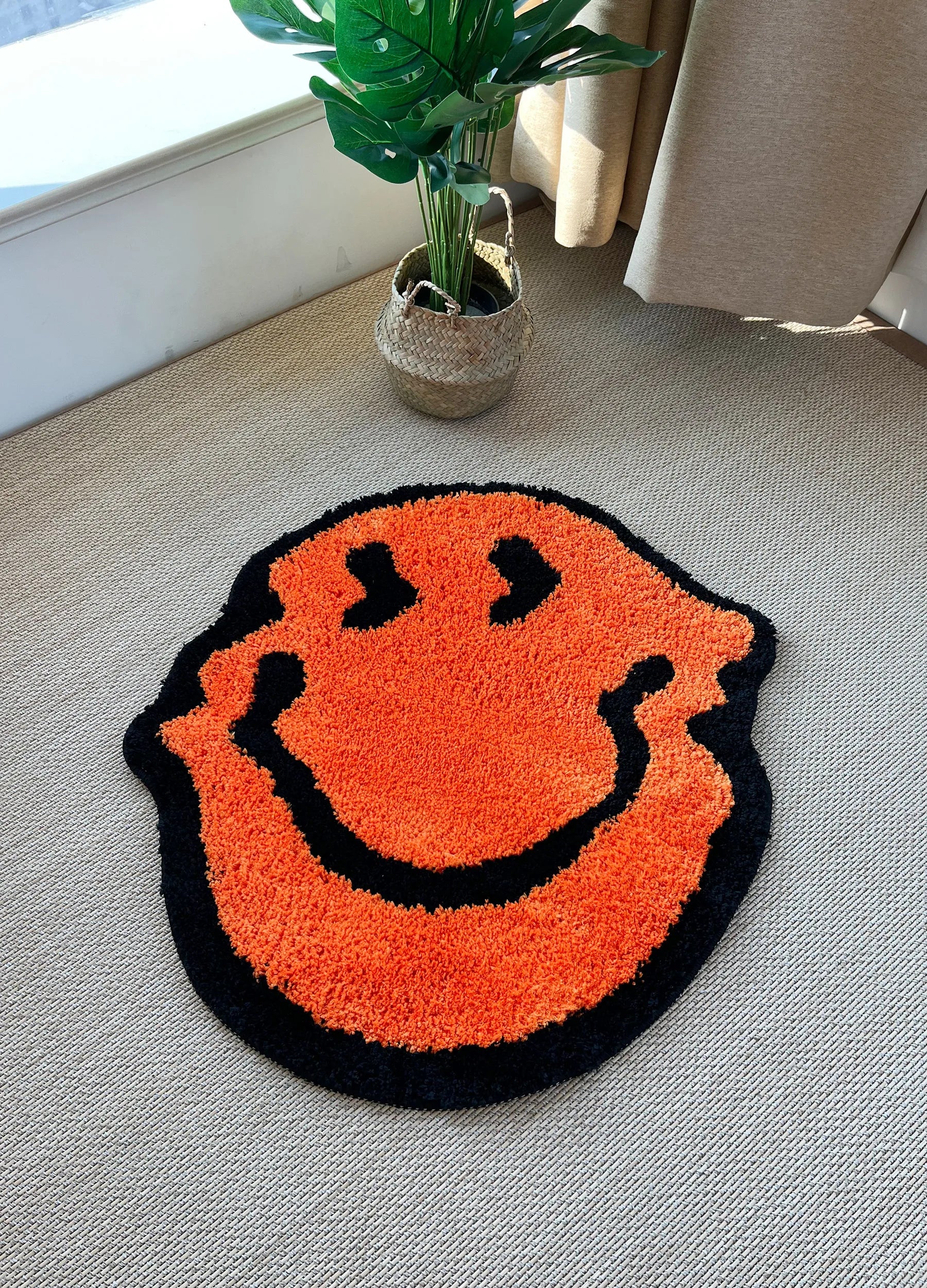 LAKEA Twisted Smiling Plush Carpet Rug Purely Handmade Soft Suitable for Room Decor Fluffy Carpets Bedroom Bathroom
