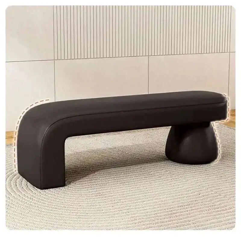 Nordic Shoe Changing Stool – Bedroom End-of-Bed Ottoman Bench