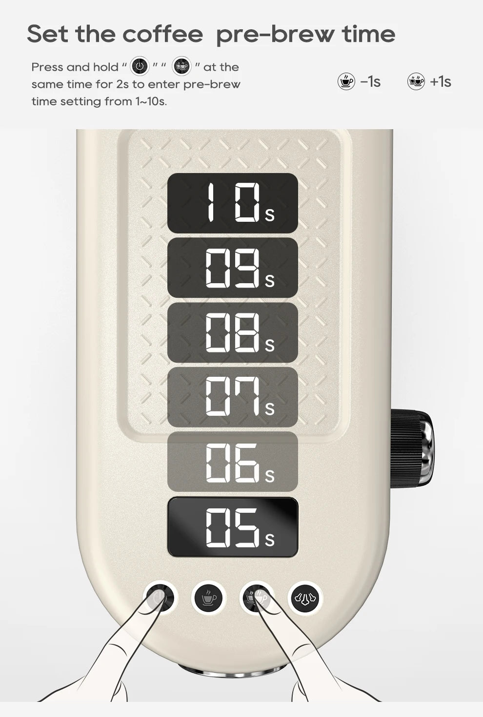 HiBREW 20 Bar Semi-Automatic Espresso Machine – Hot & Cold Cappuccino Maker (H10B)