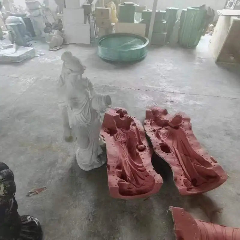 Fiberglass Garden Decoration Beautiful Muse Fountain Mould Concrete Fountain Mould