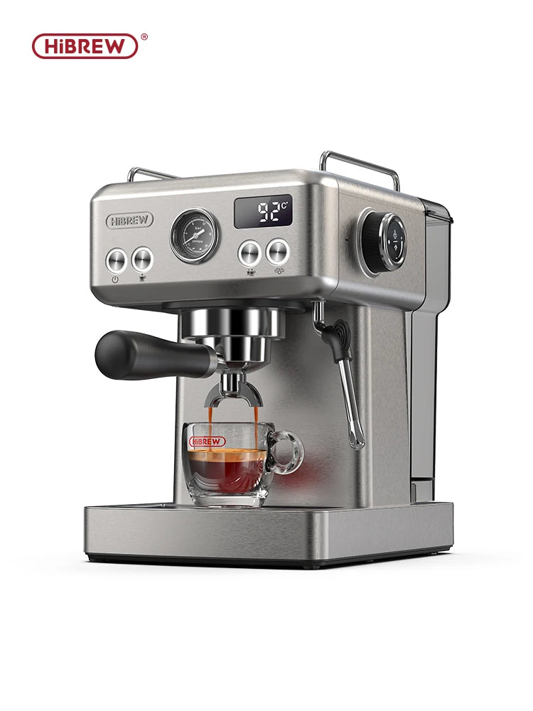 20-Bar Semi-Automatic Espresso Coffee Machine – Adjustable Temperature, 58mm Portafilter (Metal Case)