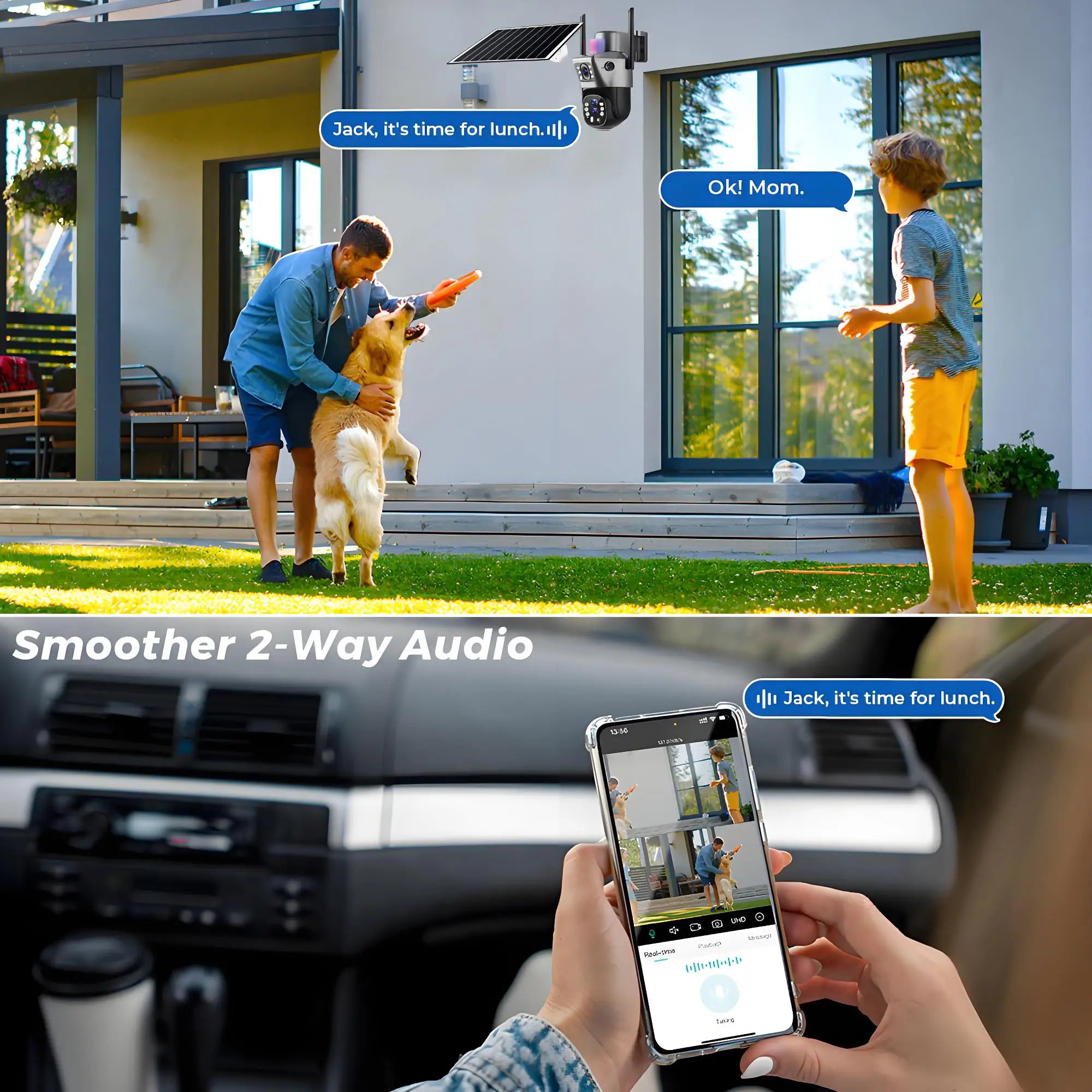 4G SIM Solar Security Camera – 12MP 6K Triple Lens PTZ (10× Zoom)