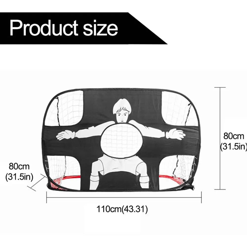 Foldable Football Goal – Nylon Soccer Target Net for Kids & Adults