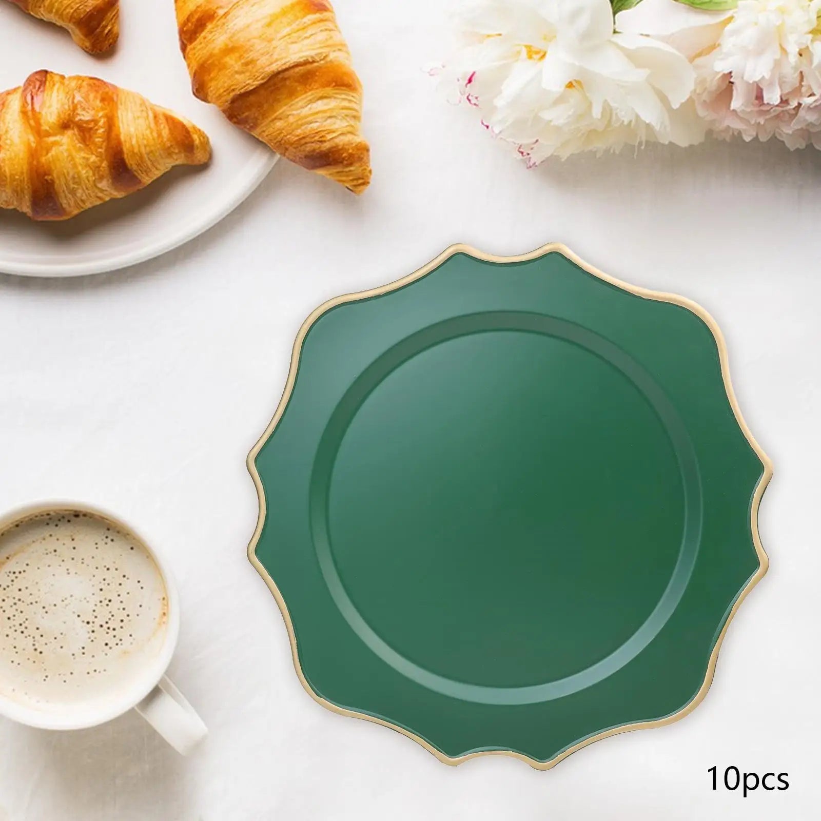 Charger Plates Tableware Set – Decorative Serving Plates (10-Pack)