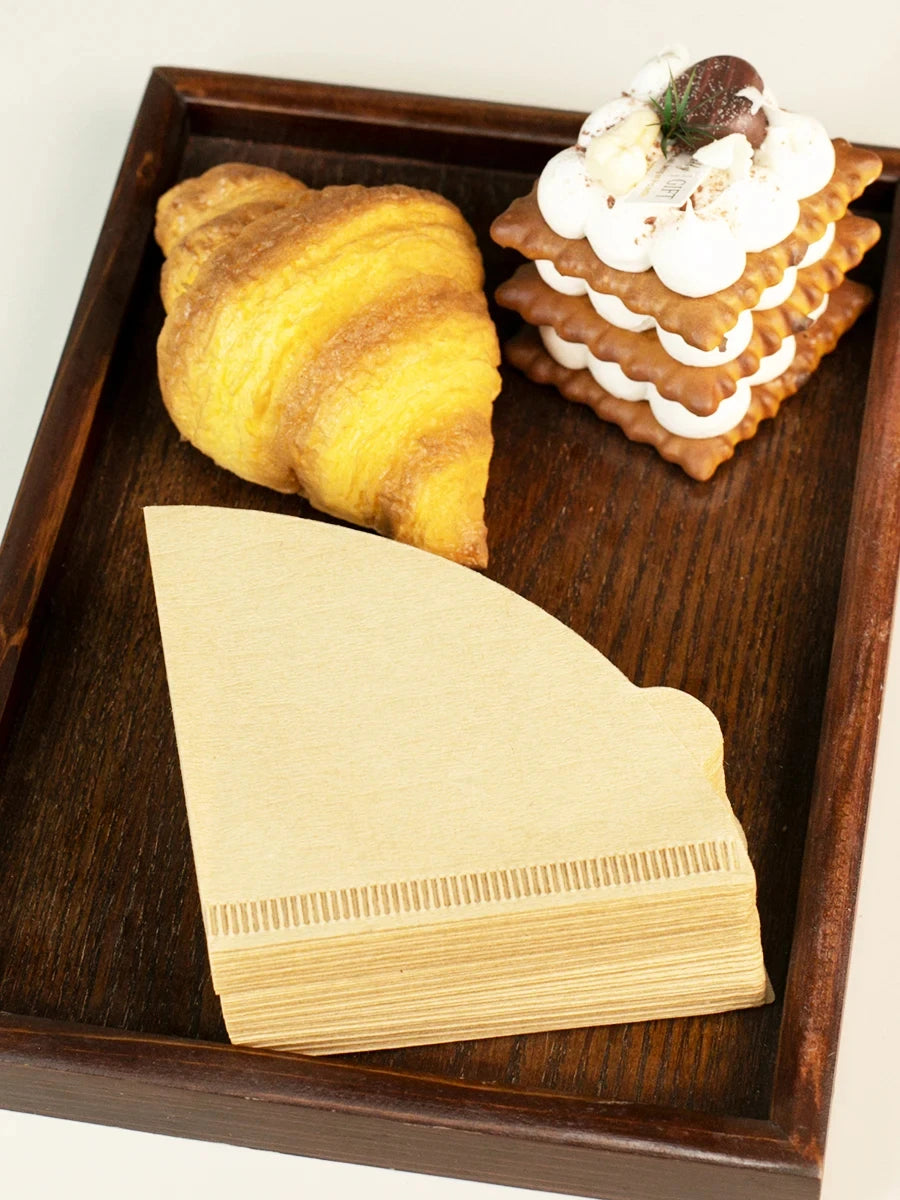 V-Shaped Disposable Coffee Filter Paper Bags – Eco-Friendly Hourglass Brewing Filters (50 / 100 Pack)