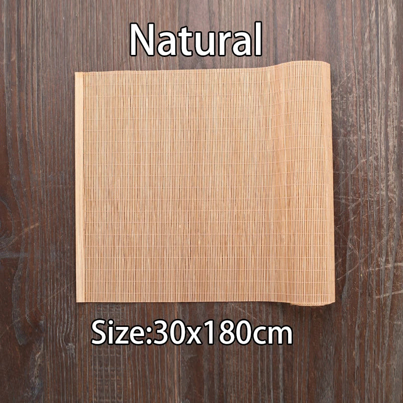 Natural Bamboo Table Runner Placemat Tea Mats Table Placemat Pad Heat Pad Japanese Style Coaster Home Cafe Restaurant Decoration