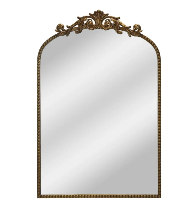 24" x 34" Traditional Arched Decorative Mirror for Home, Living Room, Hallway