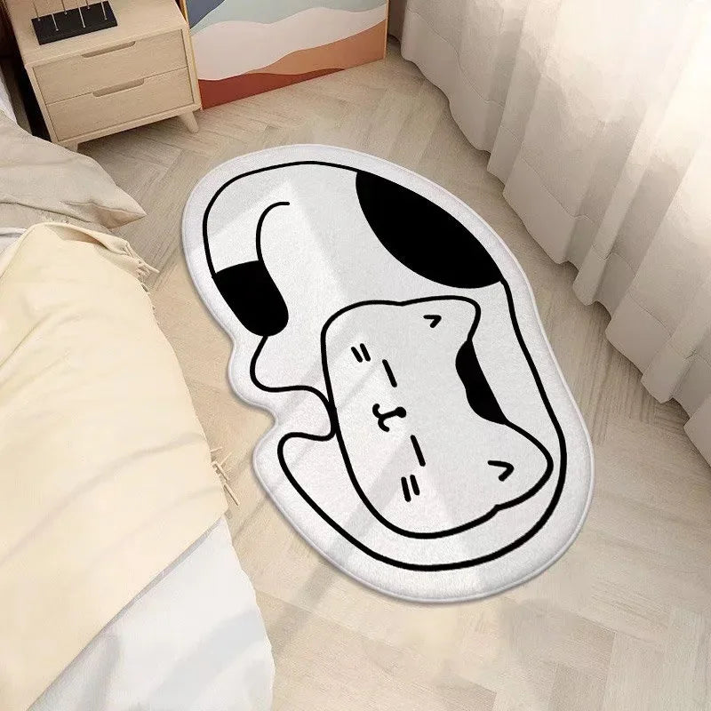 VIKAMA Imitation Cashmere Carpet Anisotropic Passable Cat Non-slip Wear-resistant Stain-Resistant Washable Children's Room rugs