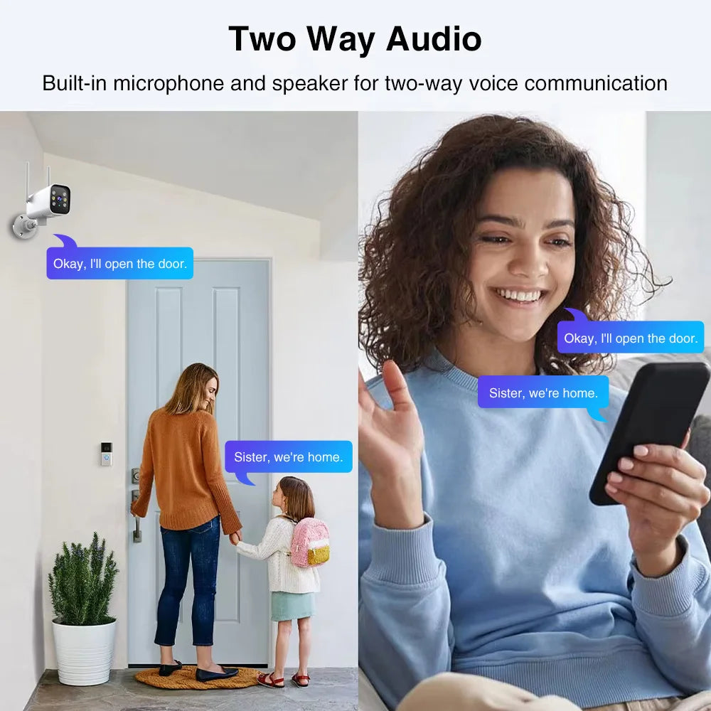 Outdoor WiFi Security Camera – 1080P IP CCTV with Auto Tracking