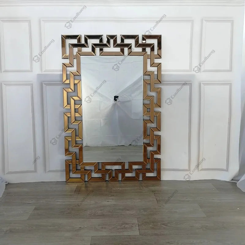 European Livingroom Furniture Home Decoration 80cm Crushed Diamond Wall Mirror