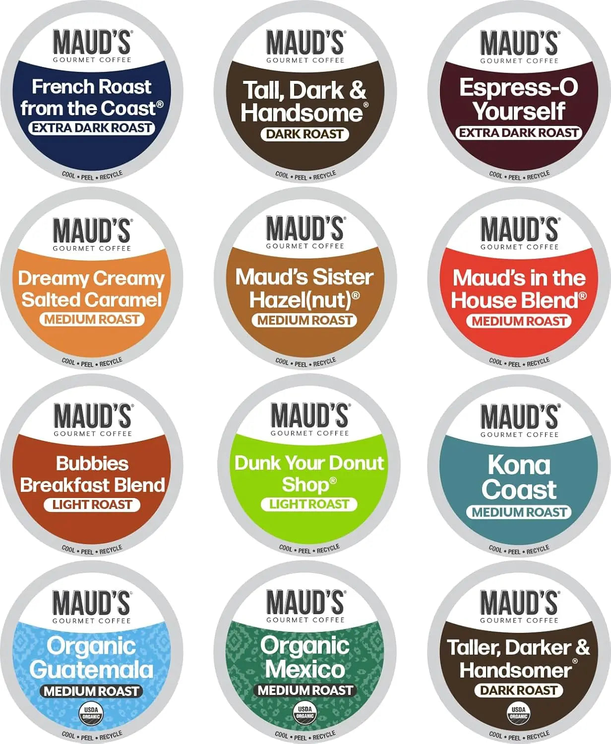 Assorted Flavor Coffee Pods – Multiple Pack Sizes, Medium Roast, Keurig Compatible