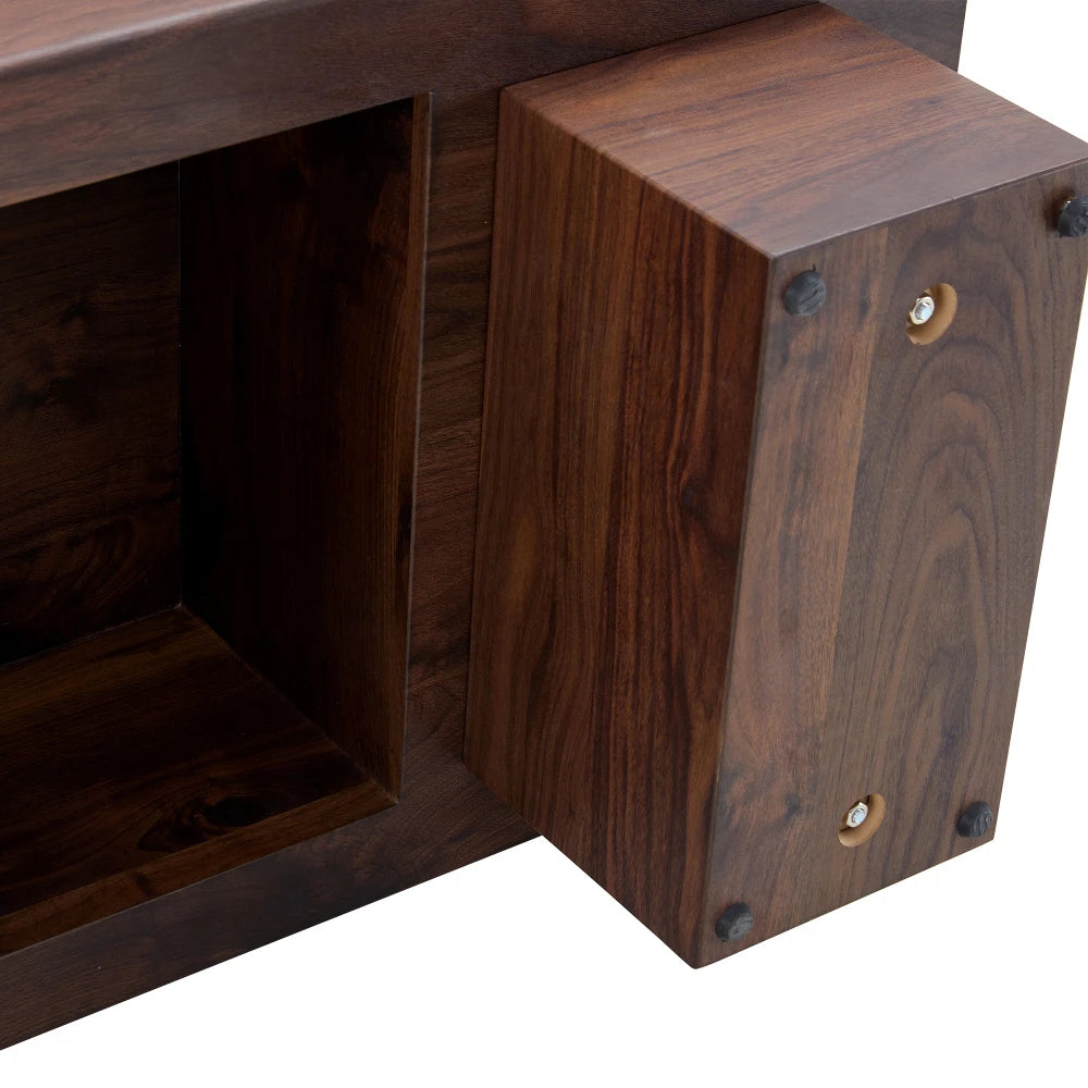 Modern Light Wood Coffee Table – Simple Rectangular Tea & Sofa Table