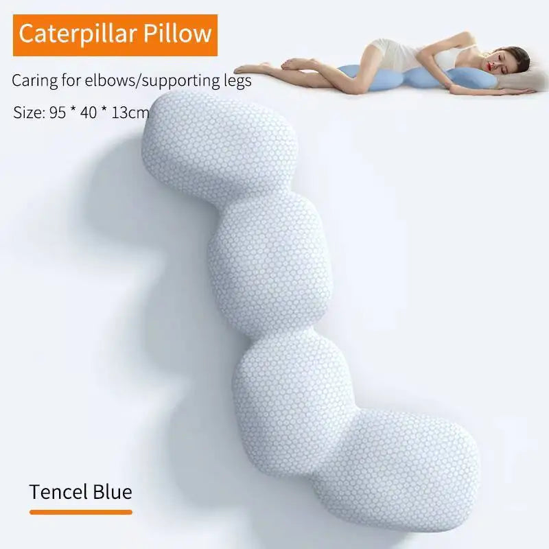 New Long Pillow For Hug Memory Foam Bed Sleeping Body For Pregnant Women Sleeper Ice Silk Comfort Long Pillow Orthopedic Cushion