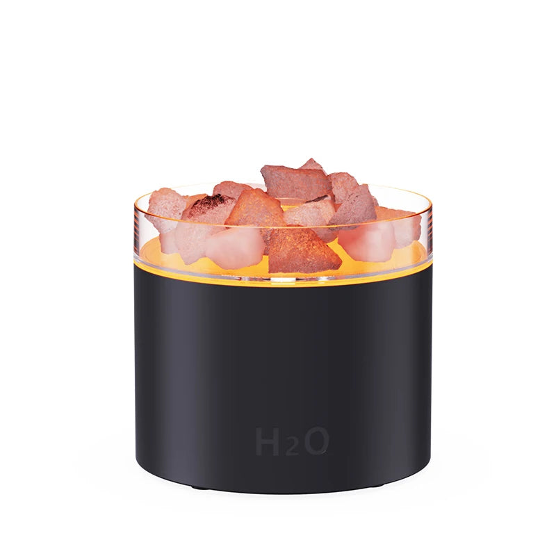 Volcanic rock seven-color gradient atmosphere light USB flashy home bedroom desktop flashy lamp essential oil diffuser small spr