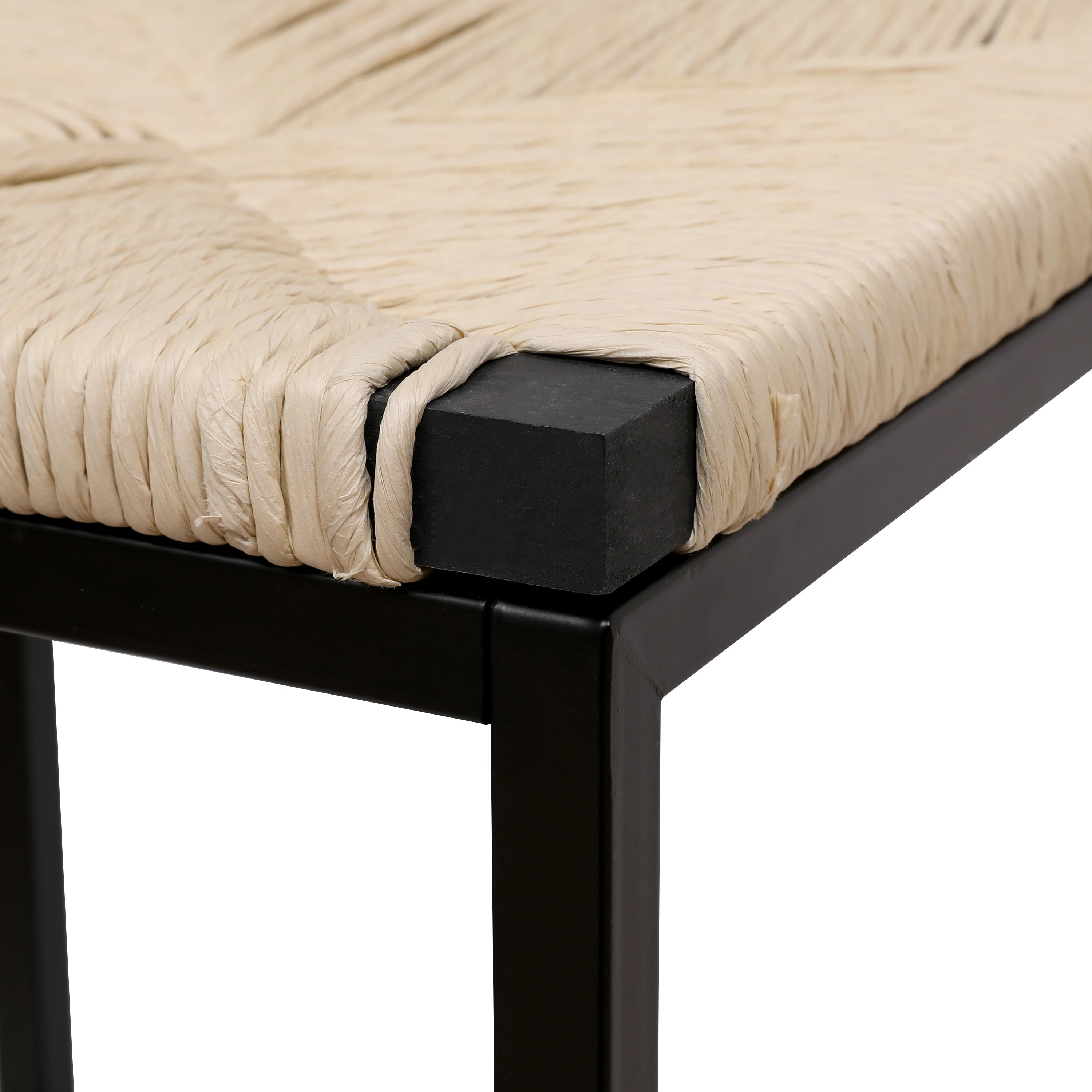 2pcs High Bar Stools Chairs Paper Rope Woven Barstools 220lbs Max Weighing Capacity for Kitchen Dining Room Coffee Shop