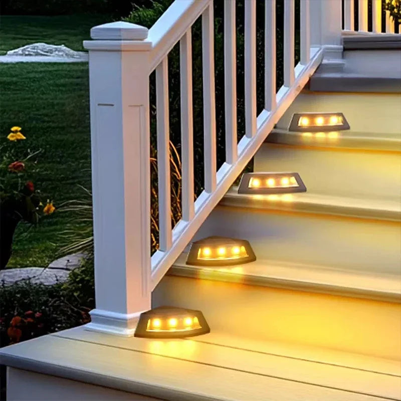 Solar Step Lights for Outside, Stair Light Waterproof IP65, Outdoor for Yard, Porch, Front Door, Patio, Deck
