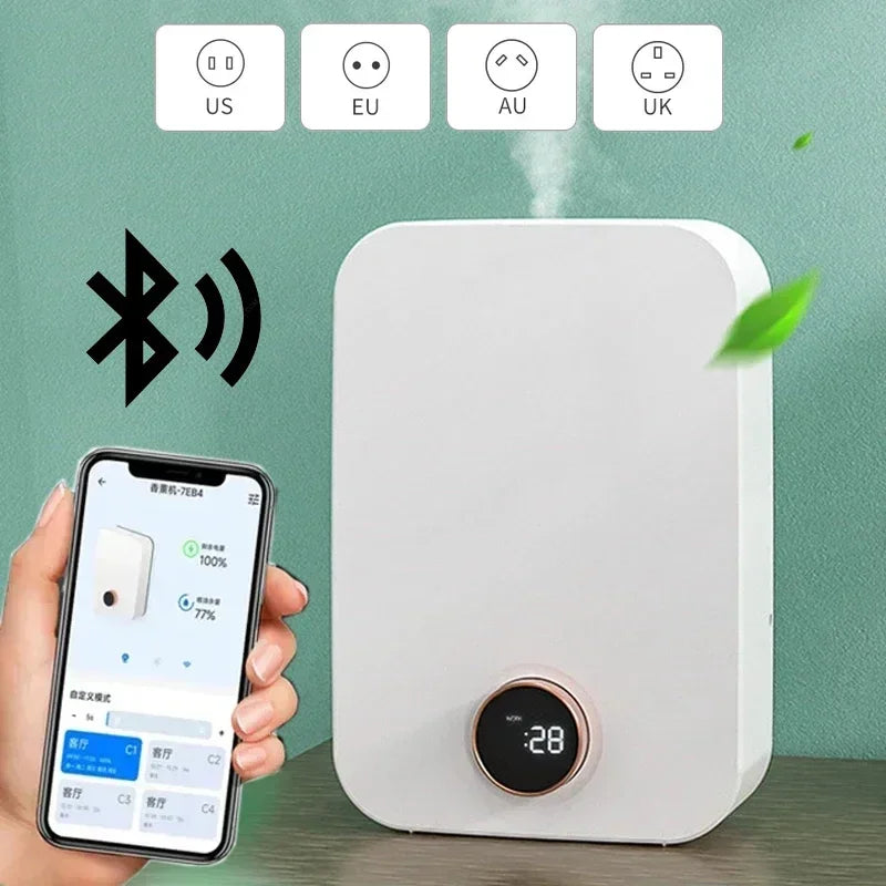 Smart Scent Air Machine For Home Hotel Collection Diffuser Wall Mounted Aroma Diffuser 150ML Waterless Essential Oil Diffuser