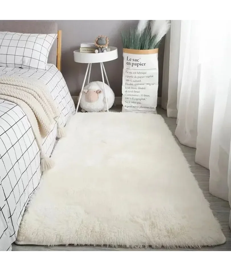 Silk Wool Rugs Women's Room Rug Floor Mats Room Carpet Bedroom Foot Bed Sleeping Room Rugs Mats In The Bedroom