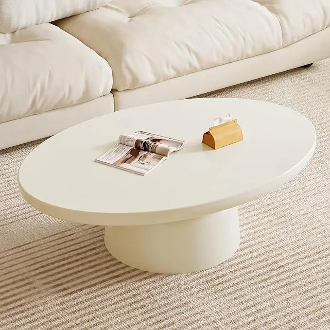White Cloud Coffee Table – Modern Minimalist 45.67” Funky Accent Table
