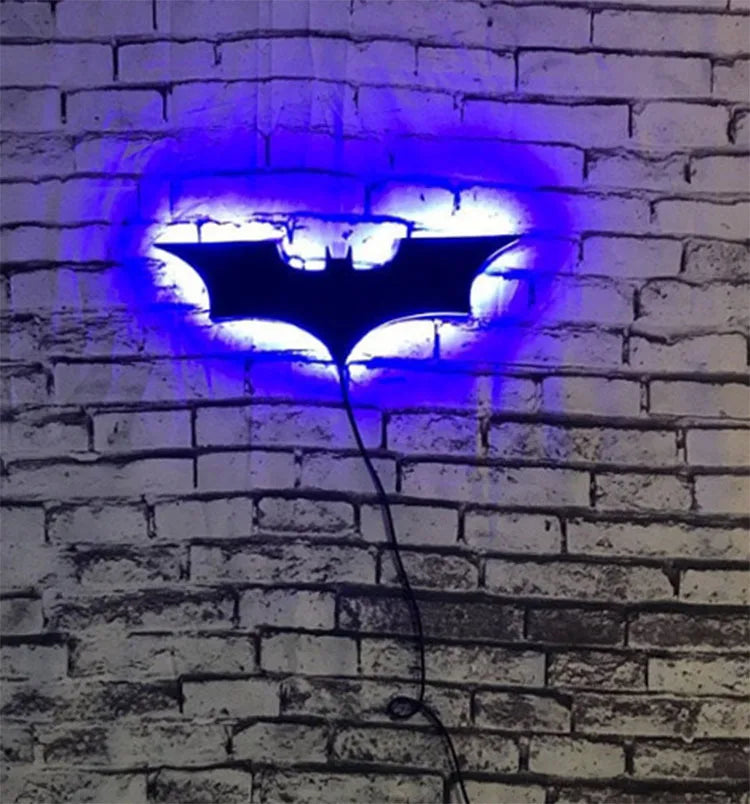 ZK50 LED Night Light Wall Lamp – Color Changing Bat Wing Design