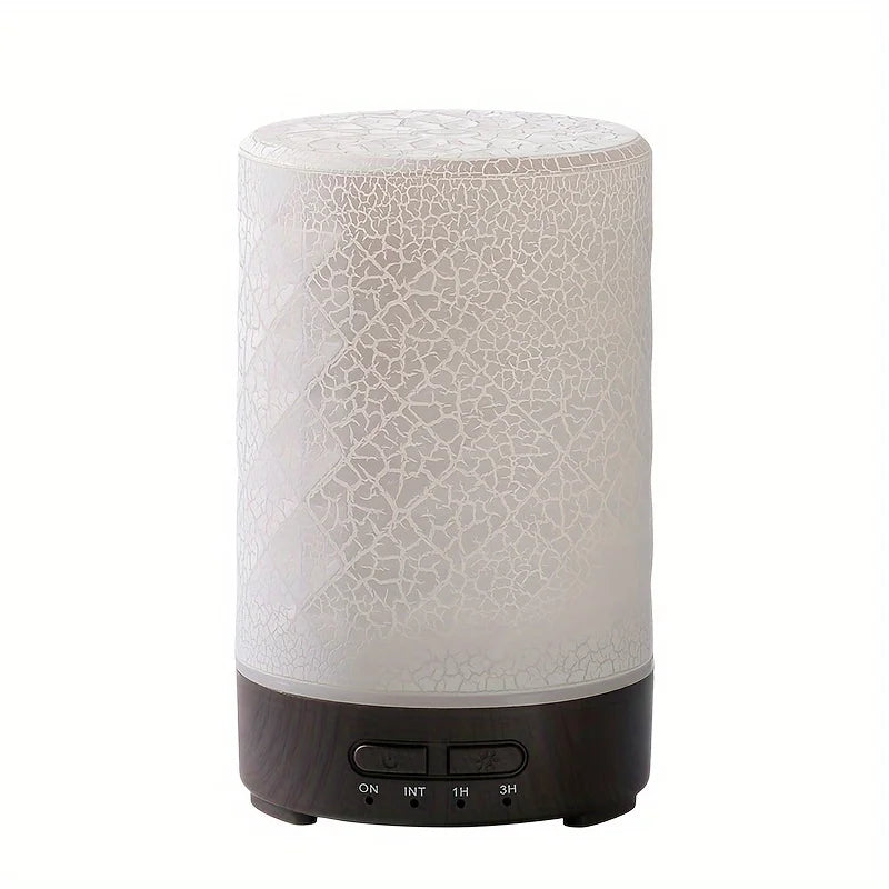 150ml Crack Design Essential Oil Diffuser USB Powered with  7 Color LED Lights Ultrasonic Air Humidifier for Living Room  Office
