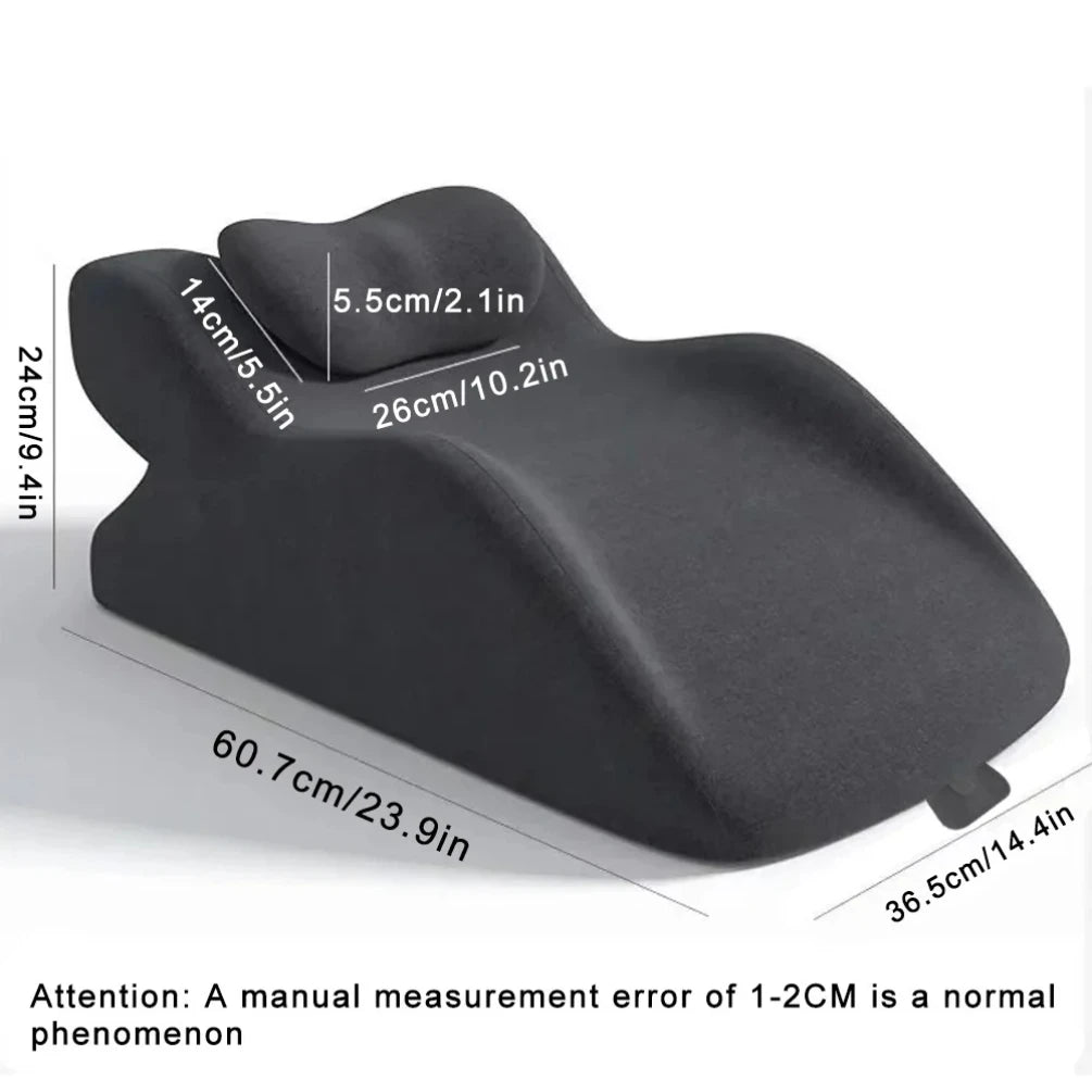 Bed Wedge Pillow for Acid Reflux or Sleeping with New Prone Position Ergonomic Pillow for Reading, Couple's Lying Pillow