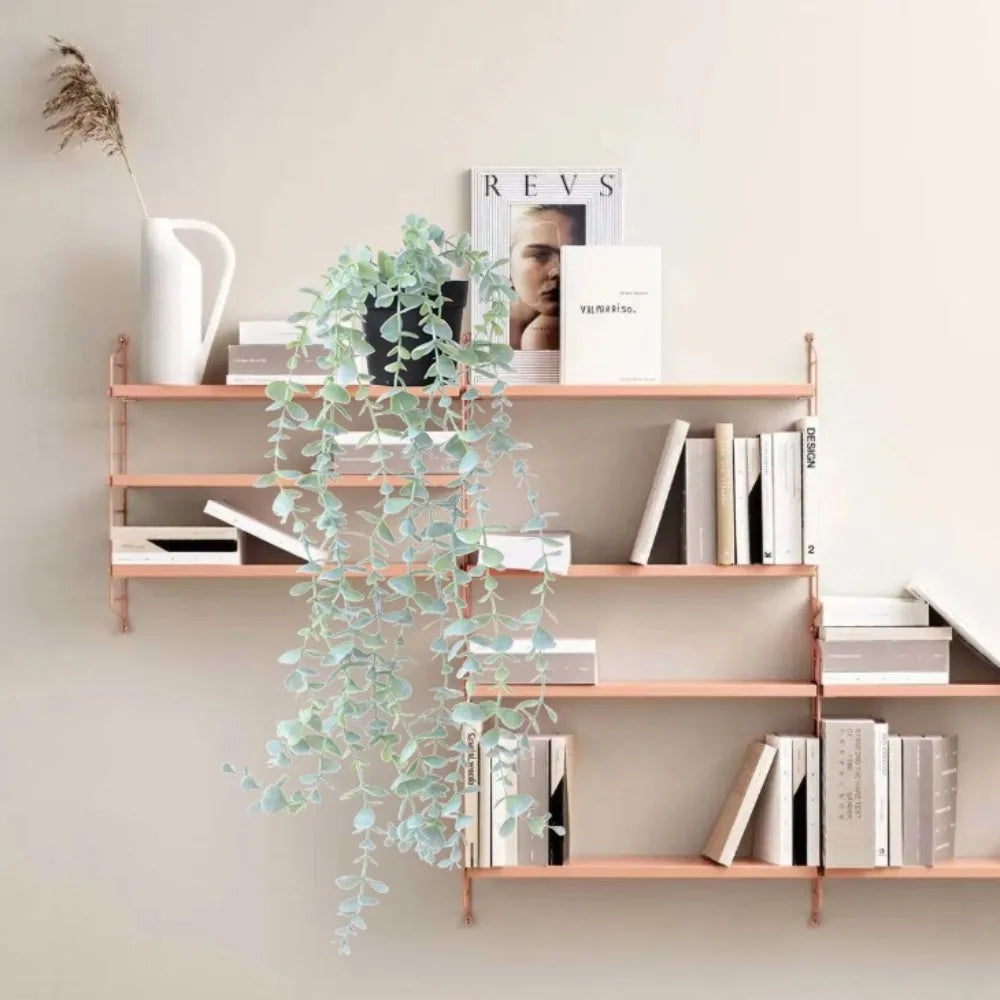 Artificial Hanging Eucalyptus Plants with Pot Fake Plants Hanging Vines Shelf Plants Decor Potted Plants for Home Indoor Decor