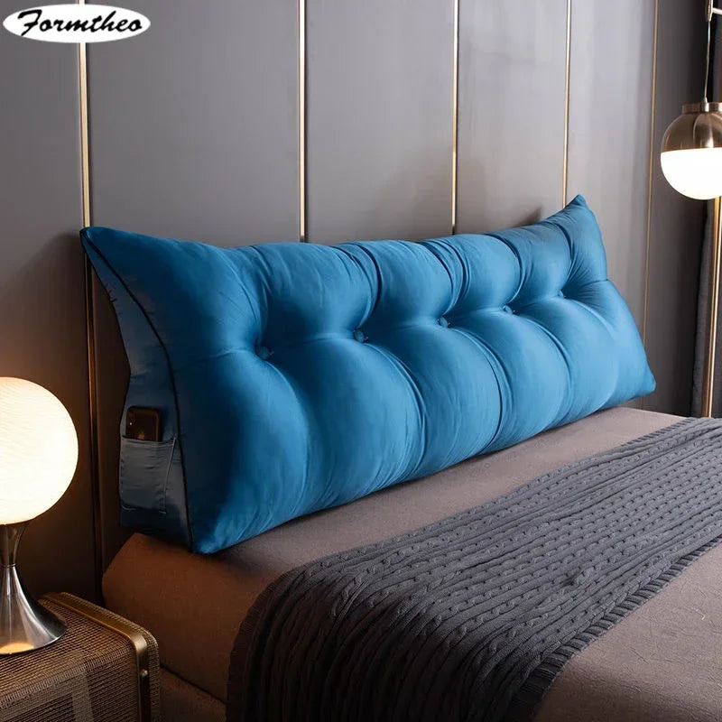 FORMTHEO Large Silk Like Cushion Long Pillow Bed Headboard Tatami Backrest