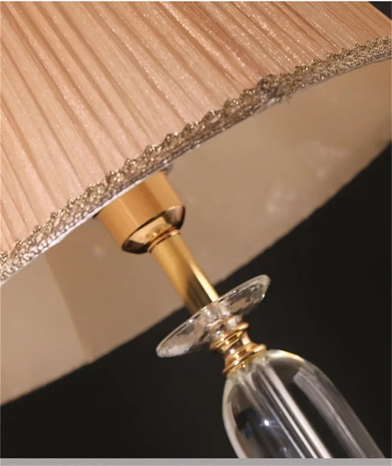 TEMAR Nordic Modern Crystal Table Lamp LED Luxury Living Room Bedroom Study Villa Hotel Home Decoration Light