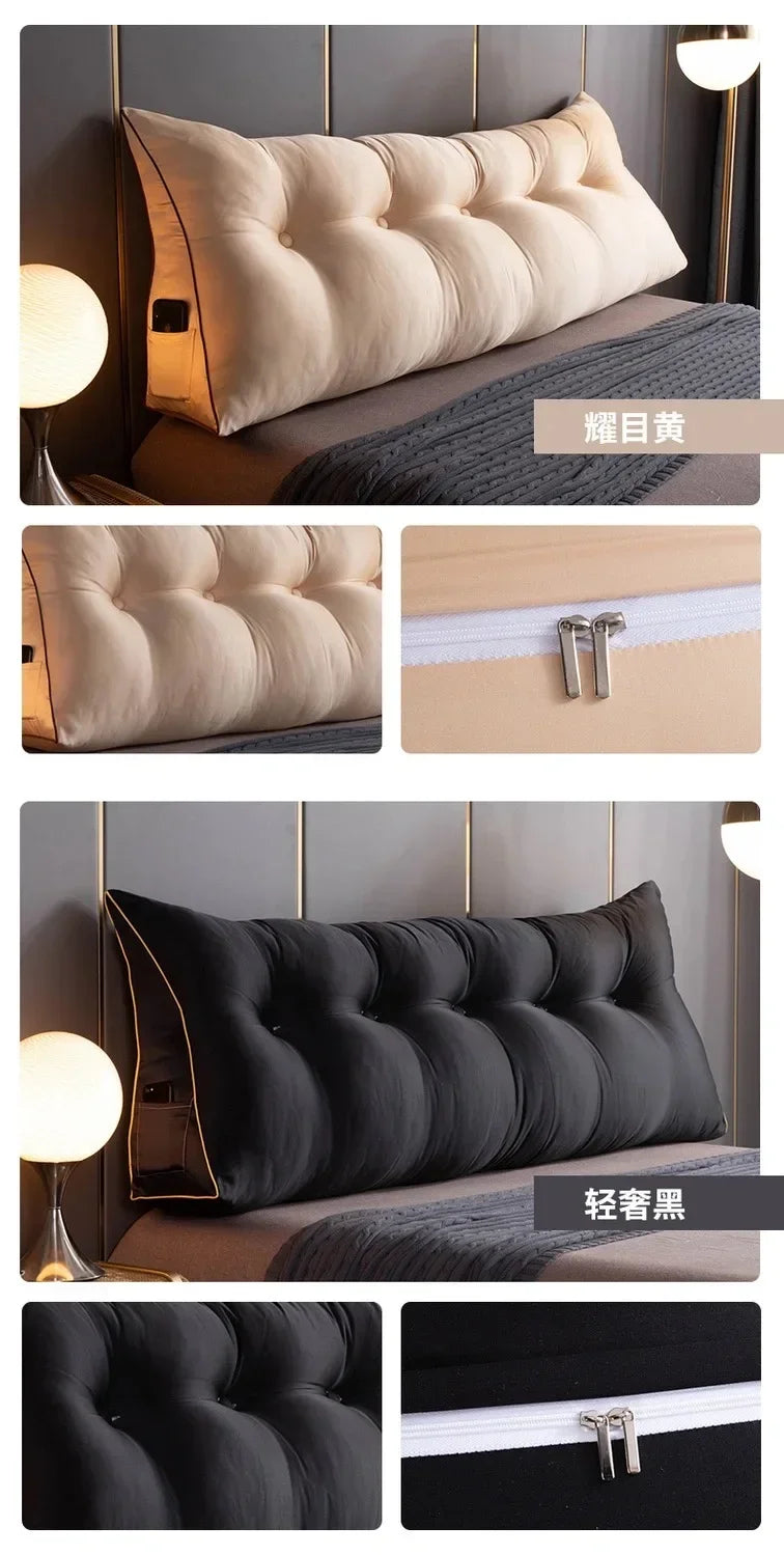 FORMTHEO Large Silk Like Cushion Long Pillow Bed Headboard Tatami Backrest