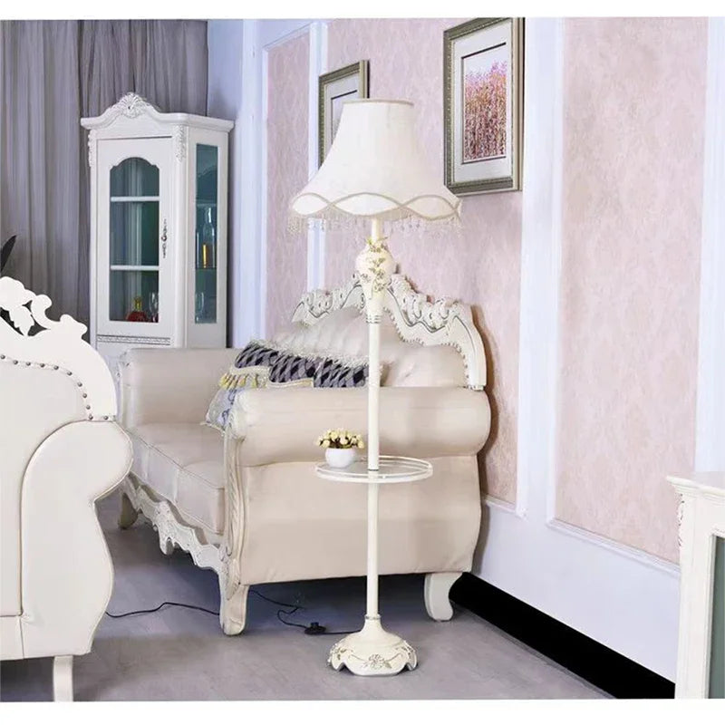 ABEL European Floor lamp Luxurious Living Room Bedroom Study Villa Hotels LED Warm Creativity Floor lamp Next To Sofa