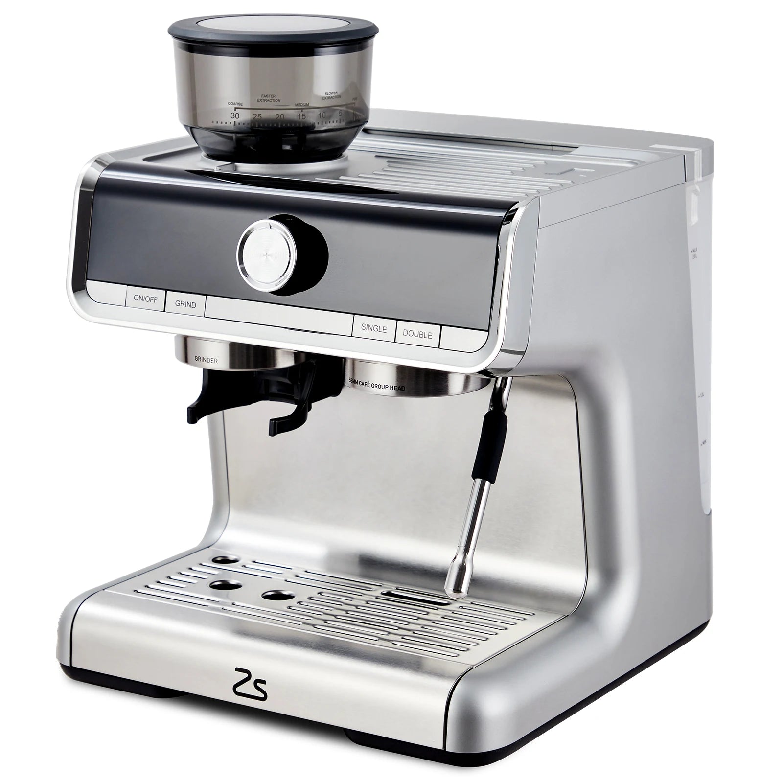 Professional Espresso Machine with Built-In Grinder & Milk Frother – 20 Bar Barista Coffee Maker