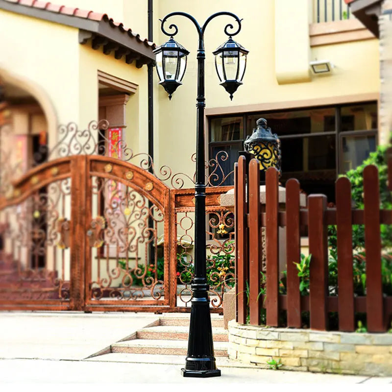 Led Outdoor European Style Courtyard Garden, Villa Aluminum Solar Street Light ≈260CM