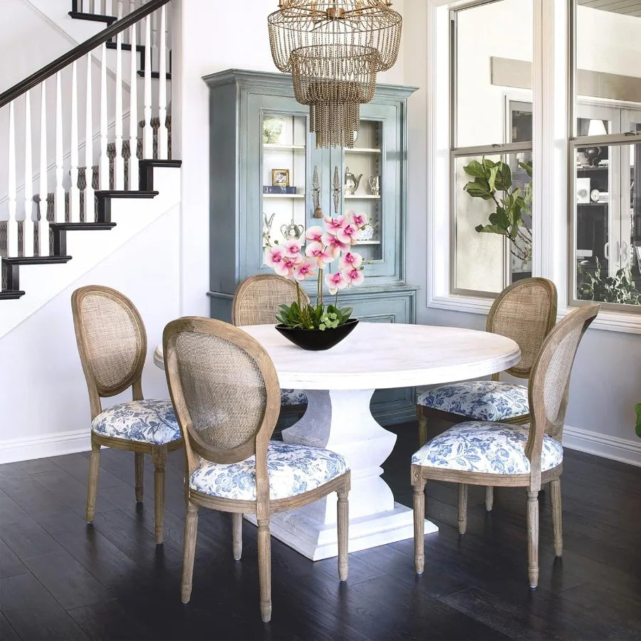 17inch Pink Orchid Fake Flowers with Black Pot Artificial Silk Orchid Arrangement for Home Office Bathroom Table Centerpiece Mo