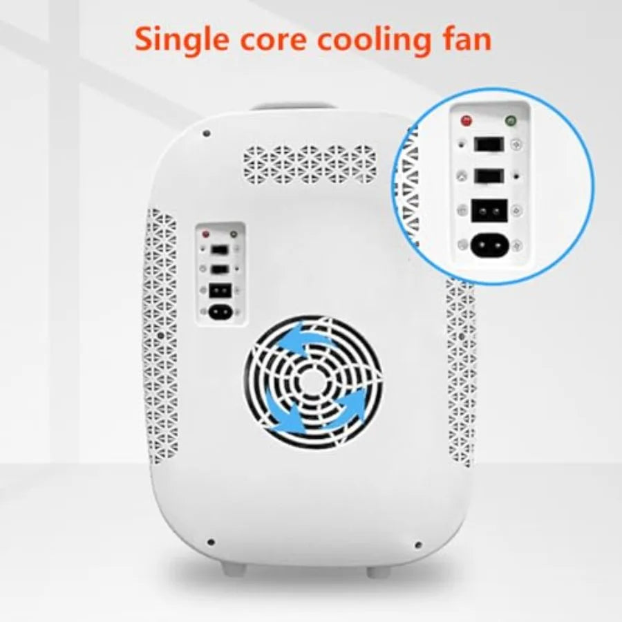 20L Mini Makeup Fridge with LED Mirror AC/DC Portable Beauty Skincare Refrigerator for Skincare Drinks Makeup and Food Bedroom