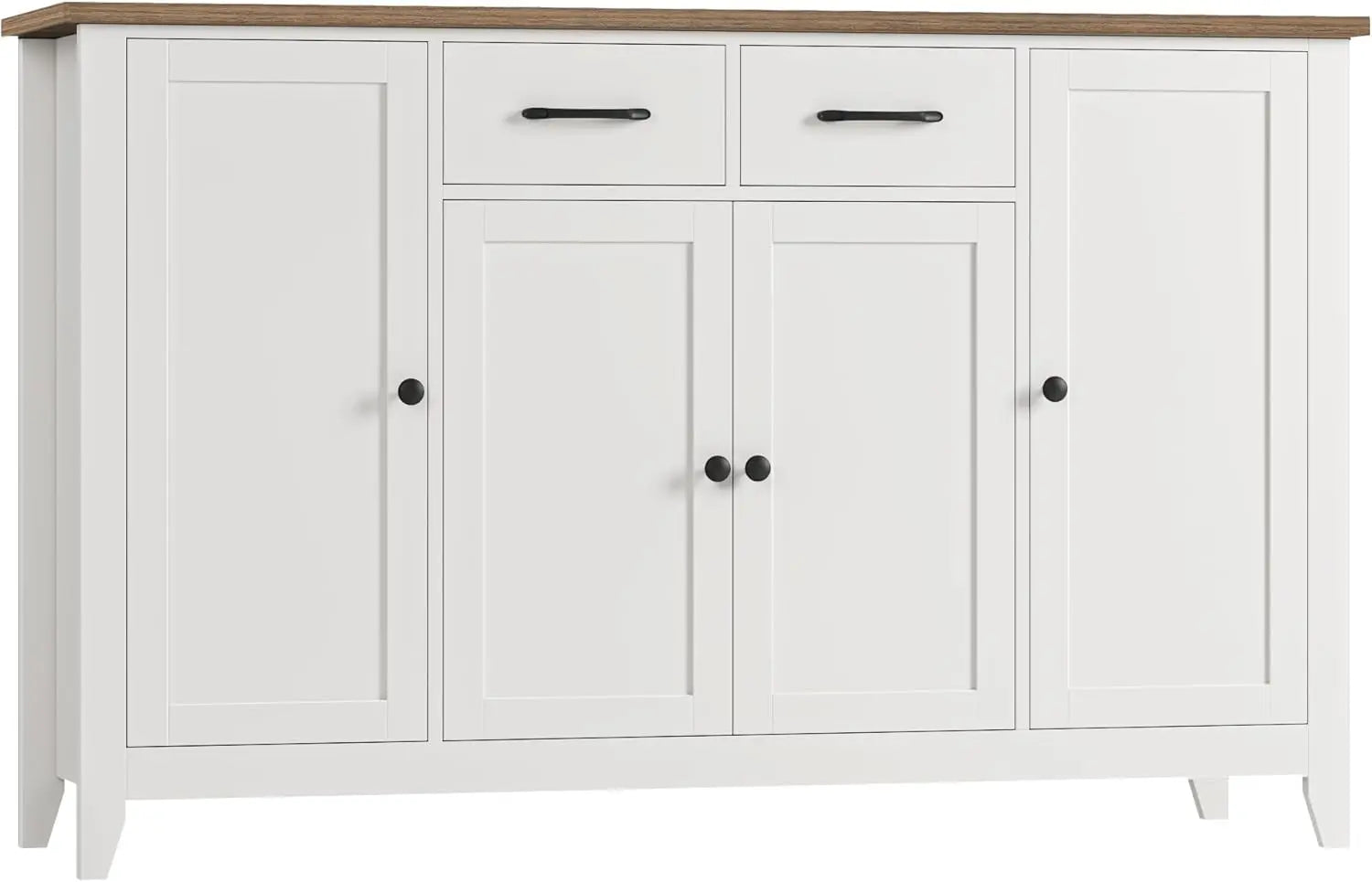 55" Buffet Cabinet with Storage, Kitchen Buffet Sideboard with Drawers, Large Storage Cabinet with Doors and Shelves