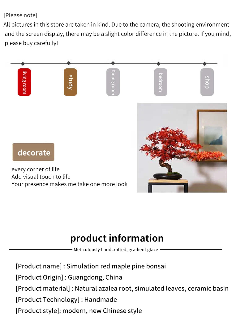 Simulation Welcome Pine Landscaping Decorations, Green Plant Bonsai Ornaments, Home, Living Room, Hotel, Porch Decoration