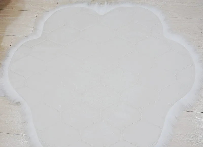 Lovely Cat Paw Pattern Soft Plush Carpet Home  Rugs and Carpets for Home Living Room