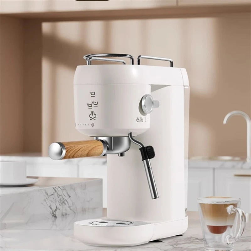 Professional Electric Espresso Coffee Maker – 15 Bar Italian Machine with Automatic Milk Frother