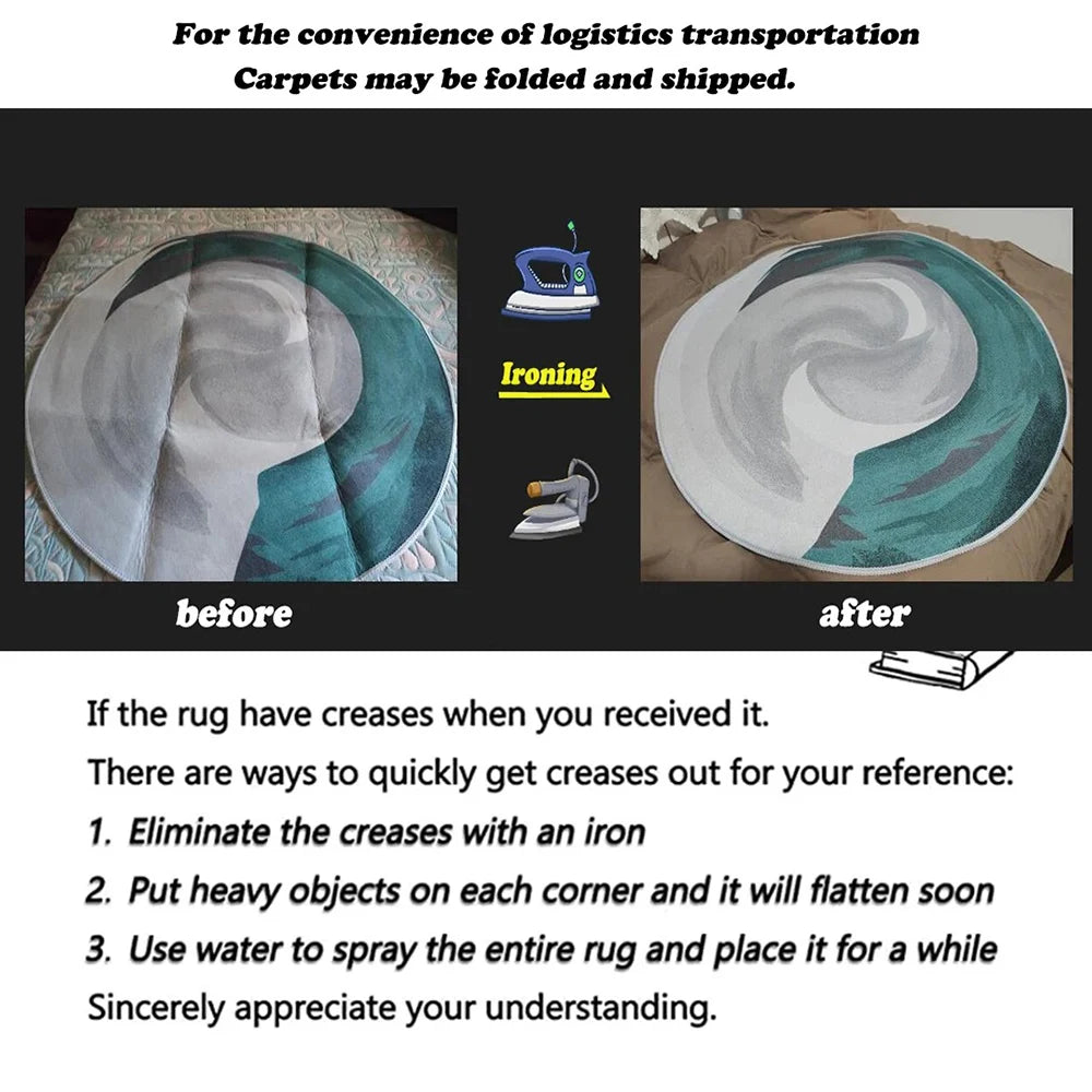 VIKAMA Flannel Carpet Simple Mat Living Room Coffee Table Sofa Cushion Bedroom Large Rug Non-slip Washable Durable Home Decor