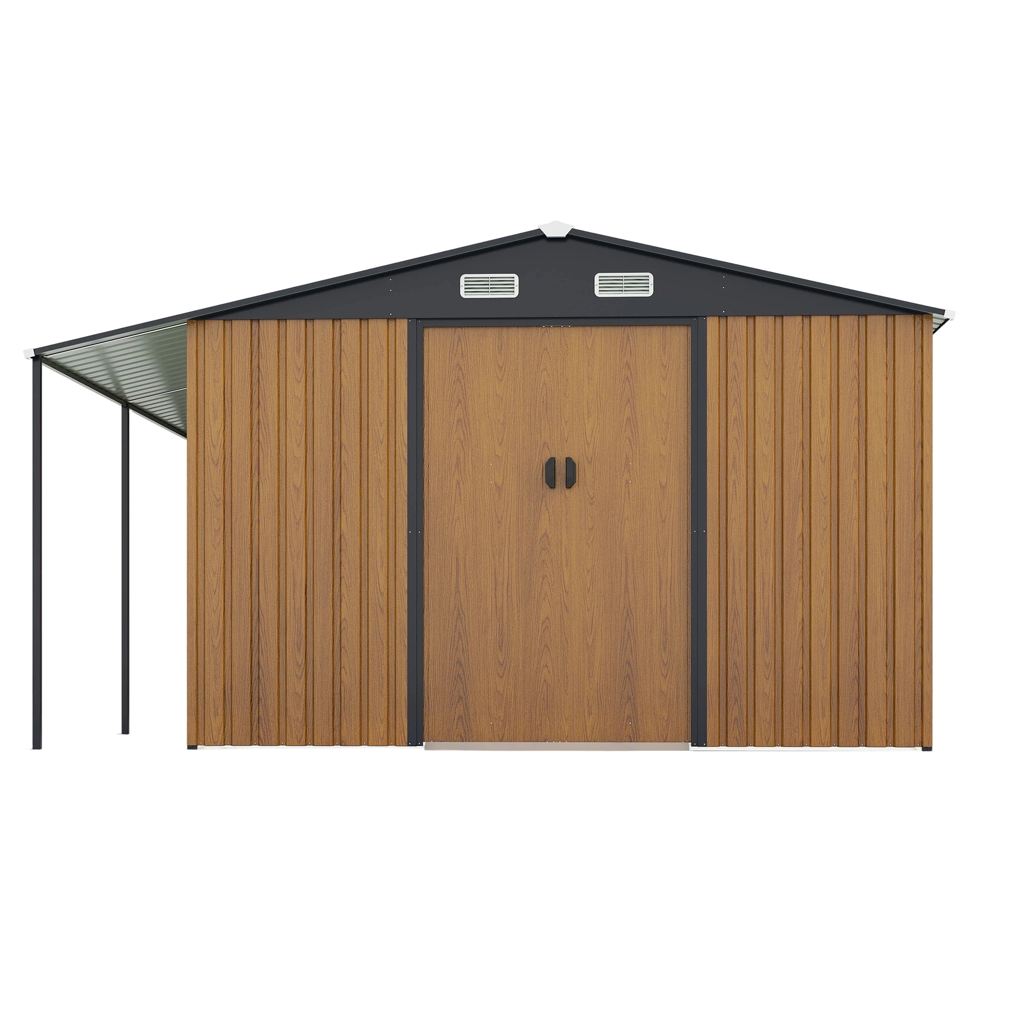Outdoor Metal Storage Shed – 10 ft × 12 ft Extra Large Steel Shed