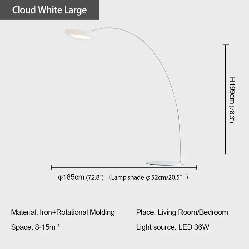 RONIN Fishing Floor Lamp Nordic Modern Family Living Room Beside The Sofa Creative LED Decorative Standing Light