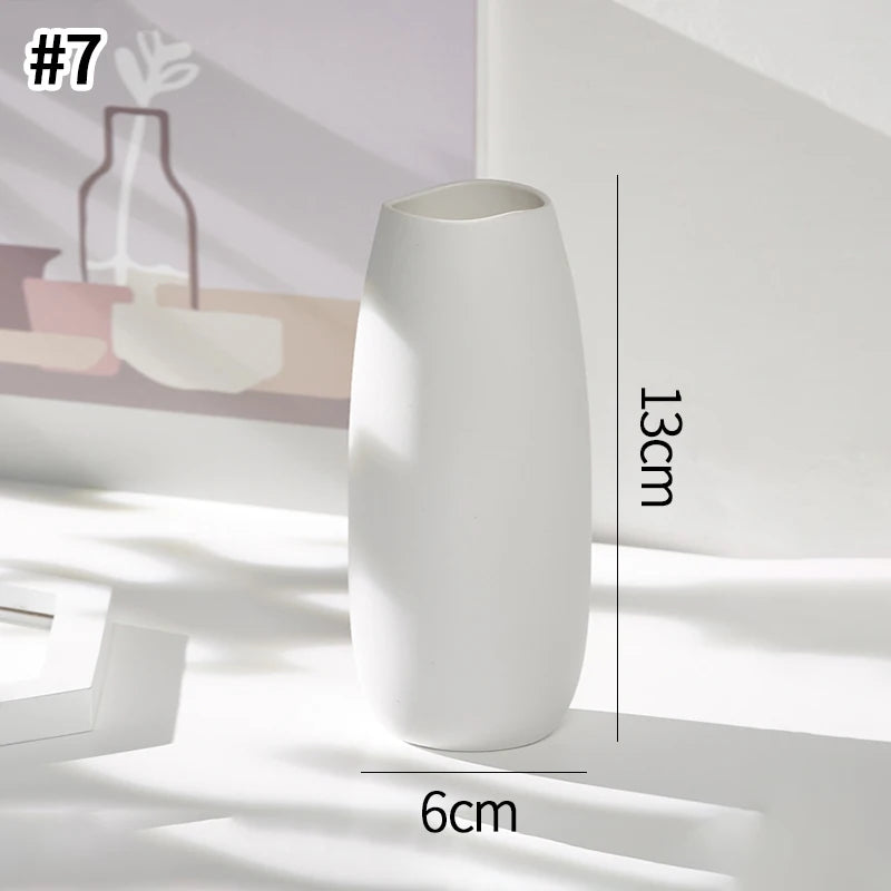 Ceramic Fired Vases,Hydroponic Dried Flower Utensils,Ornaments,Home Living Room Tables,Decorative Vases,Shaped Ceramic Vases