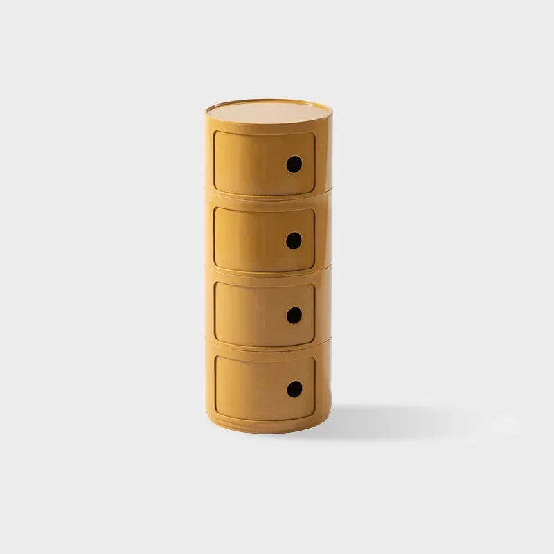 Round bedside table nordic plastic Bedside cabinet for bedroom small side end table nightstand Storage locker