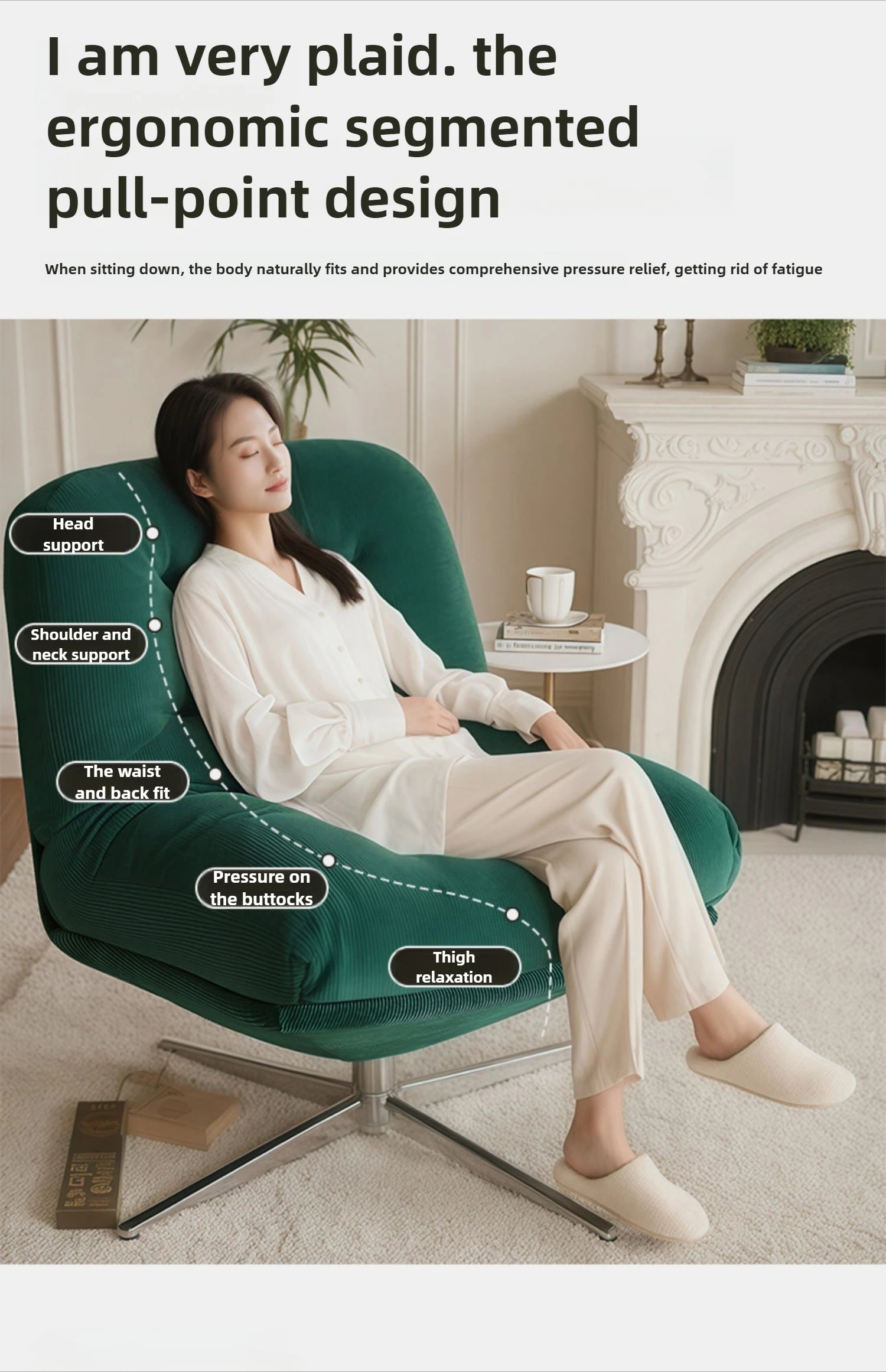 Light Luxury Single Sofa Chair – Bauhaus Medieval Leisure Accent Chair