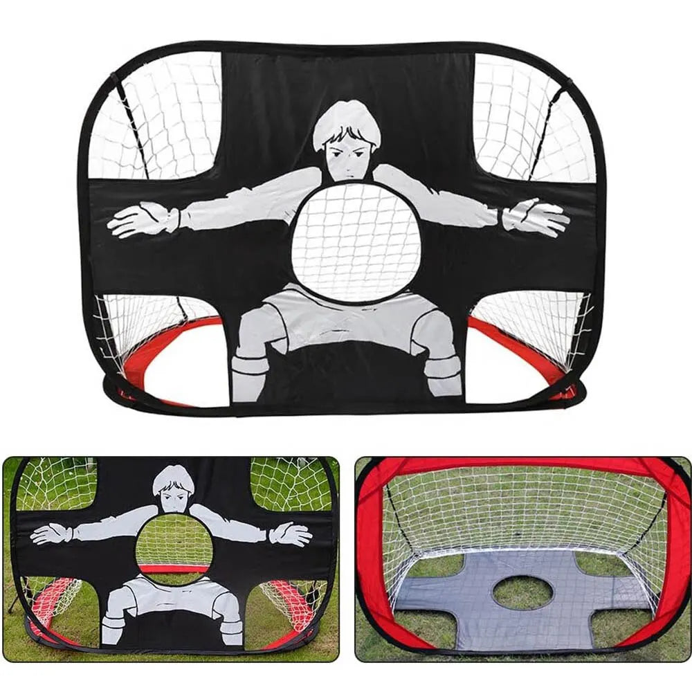 Foldable Football Goal – Nylon Soccer Target Net for Kids & Adults