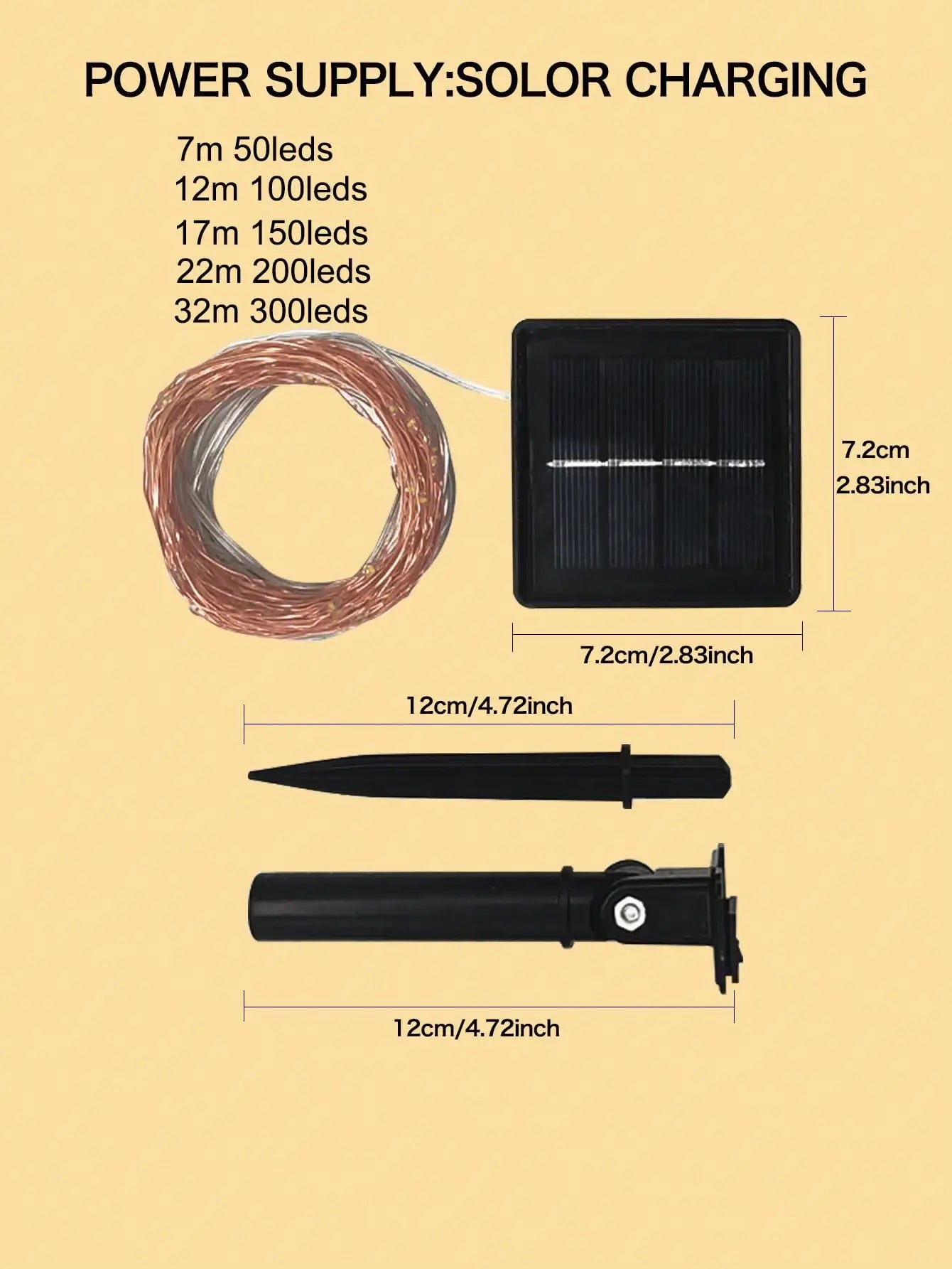 4Pcs 160ft Solar String Lights - 400Pcs Led Outdoor Fairy Lights, 8 Modes, Waterproof for Garden, Terrace, Tree Decoration - Great for Christmas, Weddings and Party (Warm Light) Ip44