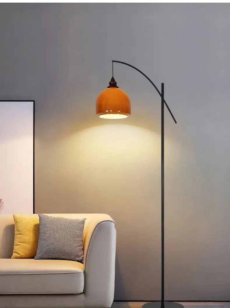 Medieval Floor Lamp Apartment Living Room Retro Sofa Fishing Lamp Bedroom Japanese Floor Light LED Lighting Decorative Lights