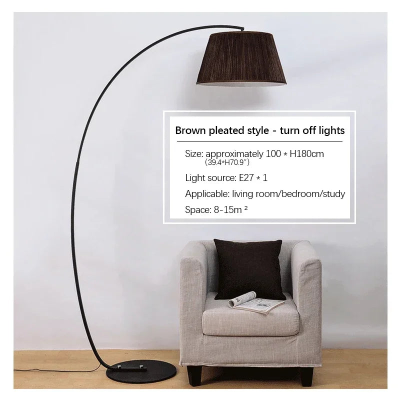 OULALA Nordic  Fishing Floor Lamp Modern Family Beside The Sofa LED Decorative Standing Light